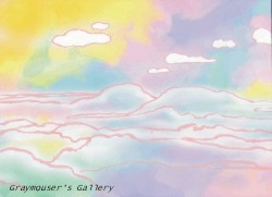 pastel sky background