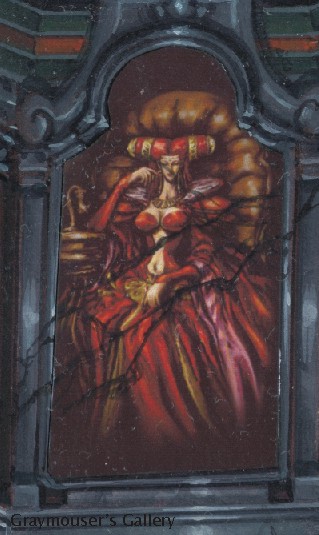 small cracked portrait close-up scan