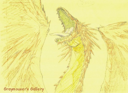 roaring dragon sketch