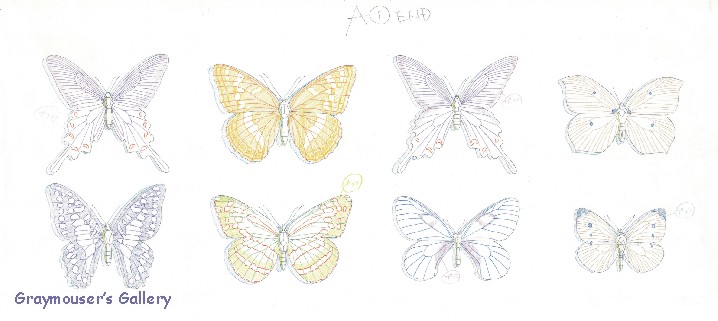 butterflies sketch