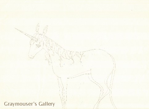 tallking unicorn sketch